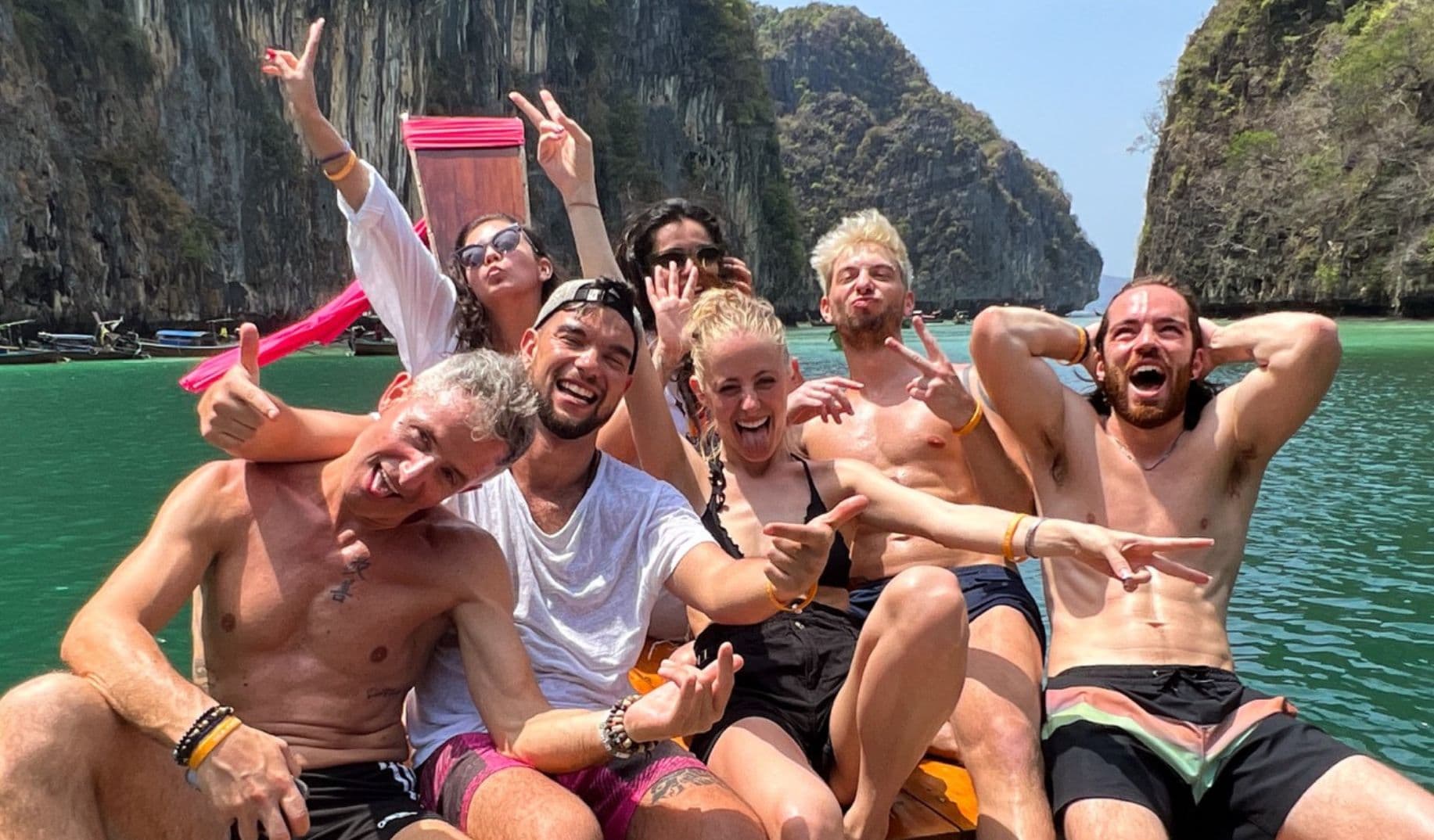 Colivers in barca a Phi Phi island